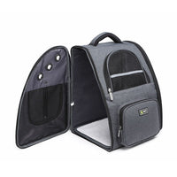 HKM-161683 Pet Carrier Backpack for Pets Up to 13 kg - Medium to Hard Structure, Plain Design, 43x41x10 cm