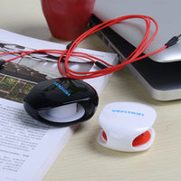 HKM-161875 Data Cable Reel - Durable PE Storage for Headphones, Data Cables, and Charging Cords