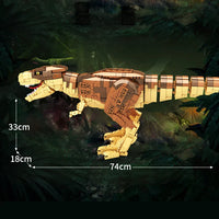 HKM-162067 Jurassic Dinosaur Building Blocks Triceratops Model - DIY Educational Toy for Ages 6 and Up