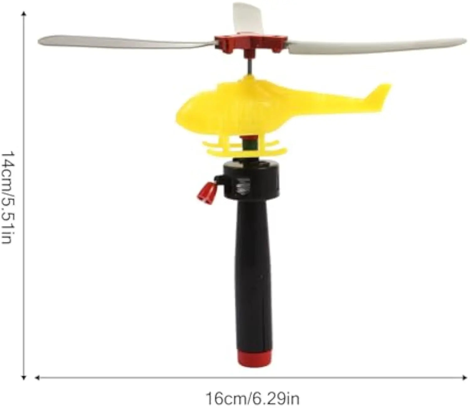 HKM-162131 Children's Handle Cable Helicopter Flying Toy - Outdoor Plastic Dragonfly Plane