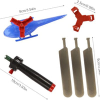 HKM-162131 Children's Handle Cable Helicopter Flying Toy - Outdoor Plastic Dragonfly Plane
