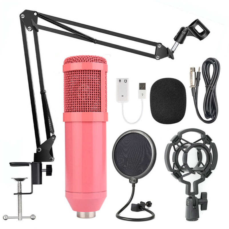 KTX-162195 BM-800 Professional Desktop Microphone with Dual-Channel Ultra-High-Definition Audio Output