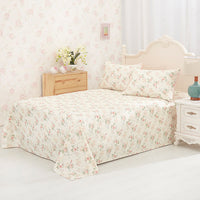 HKM-162259 Plant Flower Reactive Printed Cotton Sheets - 100% Pure Cotton Bedding Fabric
