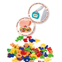 HKM-162323 Early Educational Spelling Game with Letter Storage Box – Montessori-Inspired Building Blocks Set for Kids