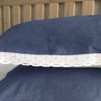 HKM-162451 Pure Linen Breathable Pillow Towel in Solid Color