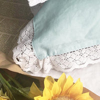 HKM-162451 Pure Linen Breathable Pillow Towel in Solid Color