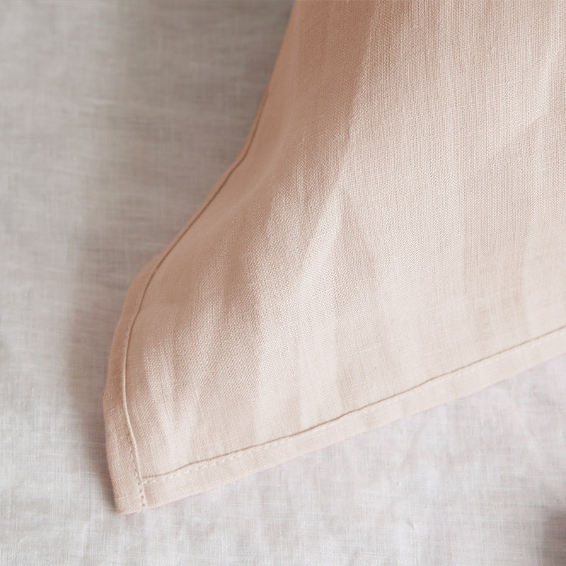 HKM-162451 Pure Linen Breathable Pillow Towel in Solid Color