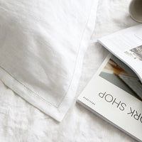HKM-162451 Pure Linen Breathable Pillow Towel in Solid Color