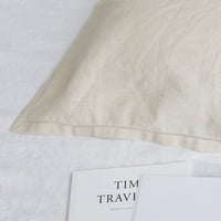 HKM-162451 Pure Linen Breathable Pillow Towel in Solid Color
