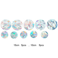HKM-162579 3D Static Window Film for Decoration - Cat, Cloud, Moon, Butterfly Patterns, Plastic Material
