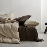 HKM-162643 Modern Cotton Four-Piece Bed Sheet Set with Duvet Cover and Pillowcases in Stylish Colors