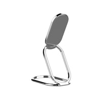 HKM-162707 Folding Metal Magnetic Phone Ring Stand - Universal Desktop Holder in Rose Gold, Silver, and Black