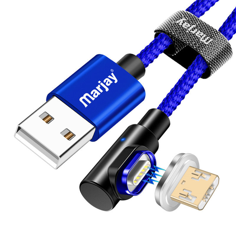 HKM-162899 3-in-1 Android Type-C Magnetic Data Cable – 1m & 2m Length Options, Micro USB, 8PIN Compatibility
