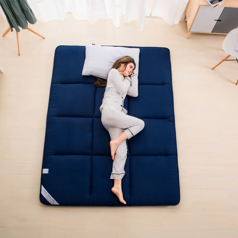 HKM-162963 Foldable Tatami Sponge Cushion Mattress - Simple Solid Color Design in Gray, White, and Blue