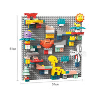 HKM-163219 244 Pcs DIY Crab Slide Track Marble Run Building Block Set for Kids Ages 3 and Up