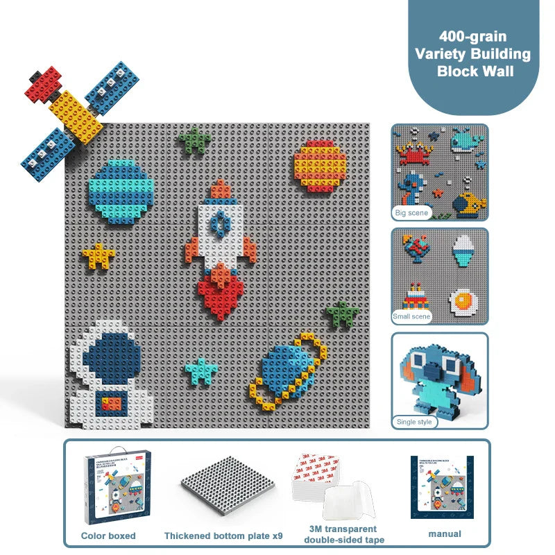 HKM-163219 244 Pcs DIY Crab Slide Track Marble Run Building Block Set for Kids Ages 3 and Up