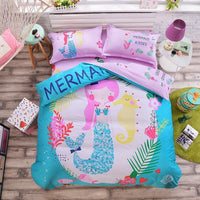 HKM-163411 Cartoon-Themed 4-Piece Cotton Bedding Set for 1.8m Beds