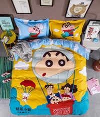 HKM-163411 Cartoon-Themed 4-Piece Cotton Bedding Set for 1.8m Beds