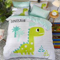 HKM-163411 Cartoon-Themed 4-Piece Cotton Bedding Set for 1.8m Beds
