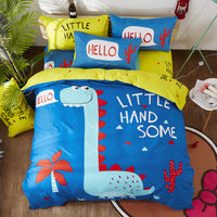 HKM-163411 Cartoon-Themed 4-Piece Cotton Bedding Set for 1.8m Beds