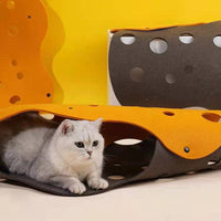 HKM-163475 Cat Tunnel Felt Shape-Shifting Nest Toy - 22x92cm, 3MM Thick