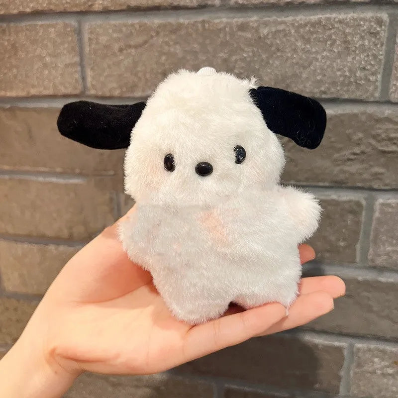 HKM-163475 Cute 3D Cartoon Plush Dog Keychain Pendant for Backpack Decoration, Unisex, 11-30 cm