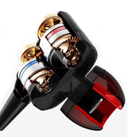 HKM-163539 Universal Wired Earphones with 10mm Driver and Built-in Microphone - Available in White, Black, and Gold