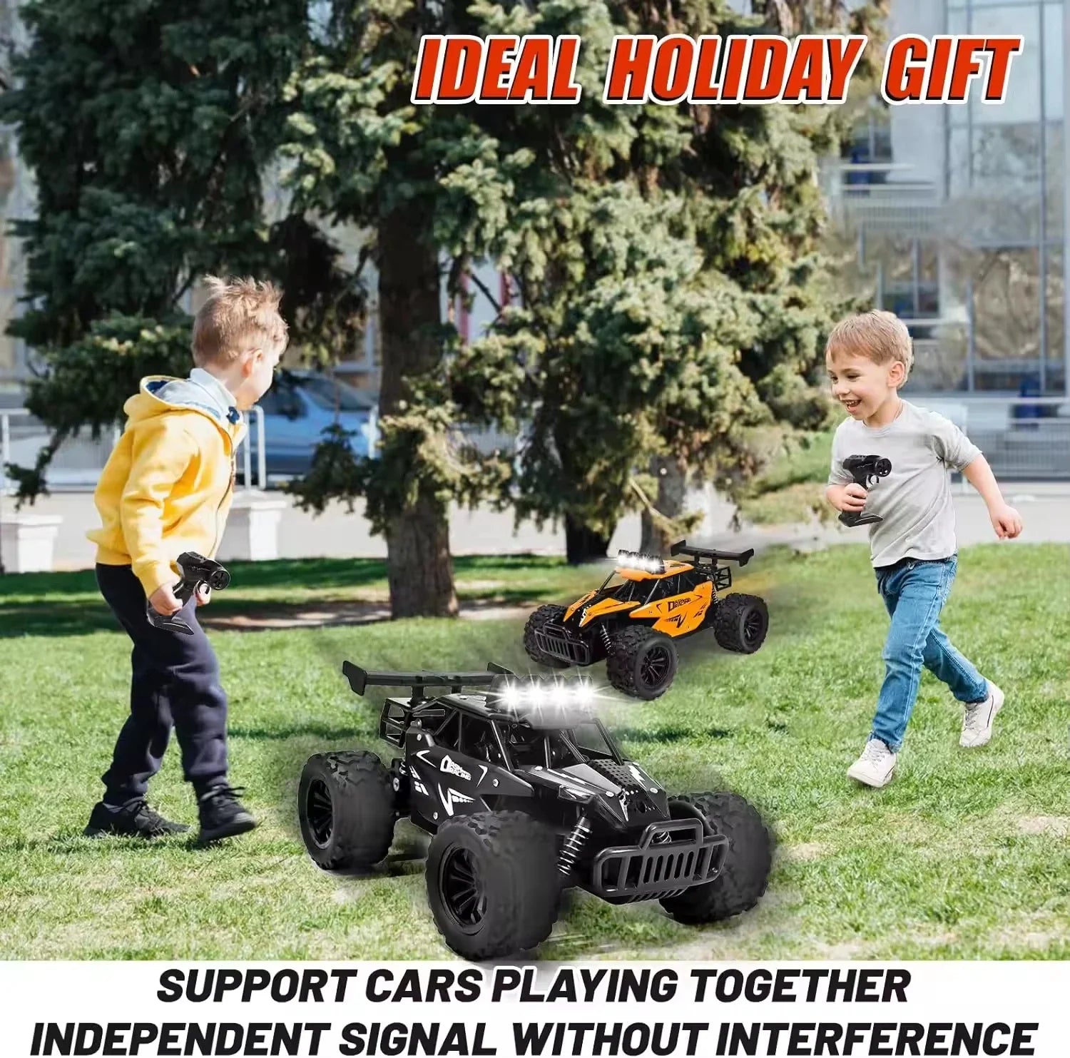 HKM-163603 High-Speed 1:16 Remote Control Car with LED Headlight, 20KM/H – Indoor/Outdoor Use