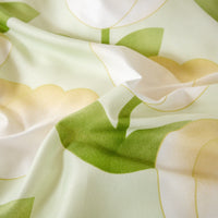 HKM-163795 Aloe Cotton Four-Piece Bedding Set with Floral and Plant Pattern, Multiple Sizes Available