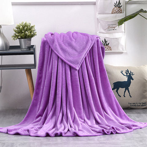 HKM-163795 Summer Ultra-Fine Polyester Flannel Nap Blanket Quilt - Multiple Sizes Available