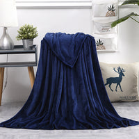 HKM-163795 Summer Ultra-Fine Polyester Flannel Nap Blanket Quilt - Multiple Sizes Available