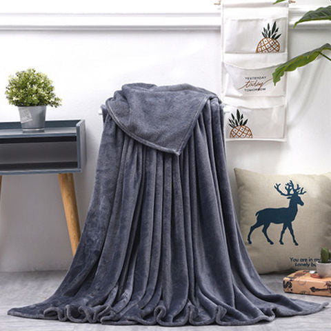 HKM-163795 Summer Ultra-Fine Polyester Flannel Nap Blanket Quilt - Multiple Sizes Available