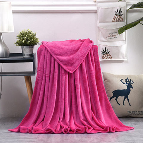 HKM-163795 Summer Ultra-Fine Polyester Flannel Nap Blanket Quilt - Multiple Sizes Available