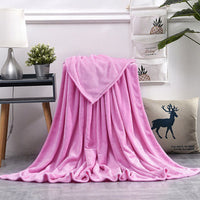 HKM-163795 Summer Ultra-Fine Polyester Flannel Nap Blanket Quilt - Multiple Sizes Available