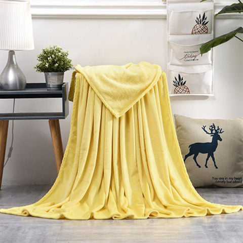 HKM-163795 Summer Ultra-Fine Polyester Flannel Nap Blanket Quilt - Multiple Sizes Available