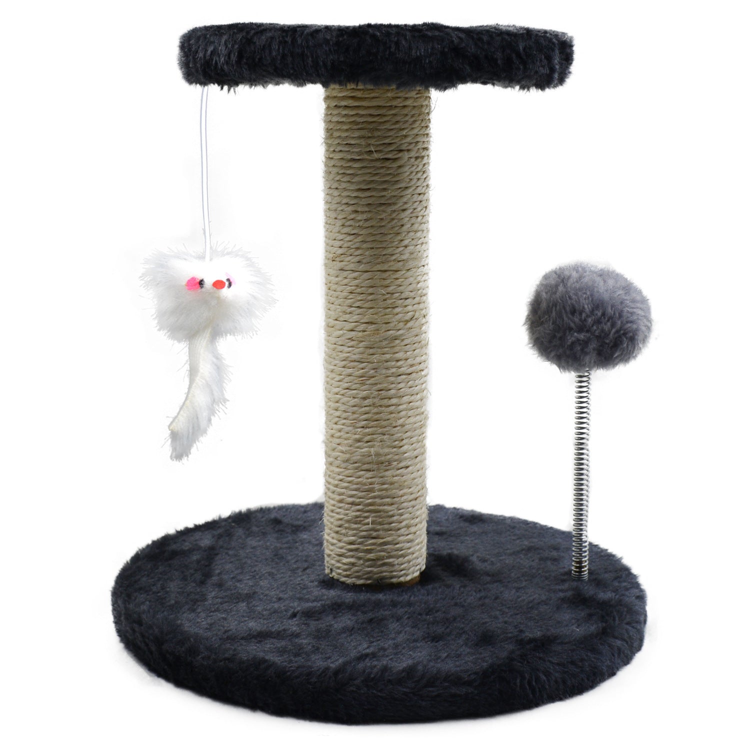 HKM-163795 Vertical Cat Climbing Frame with Sisal Scratching Pole - Plush Variety of Colors