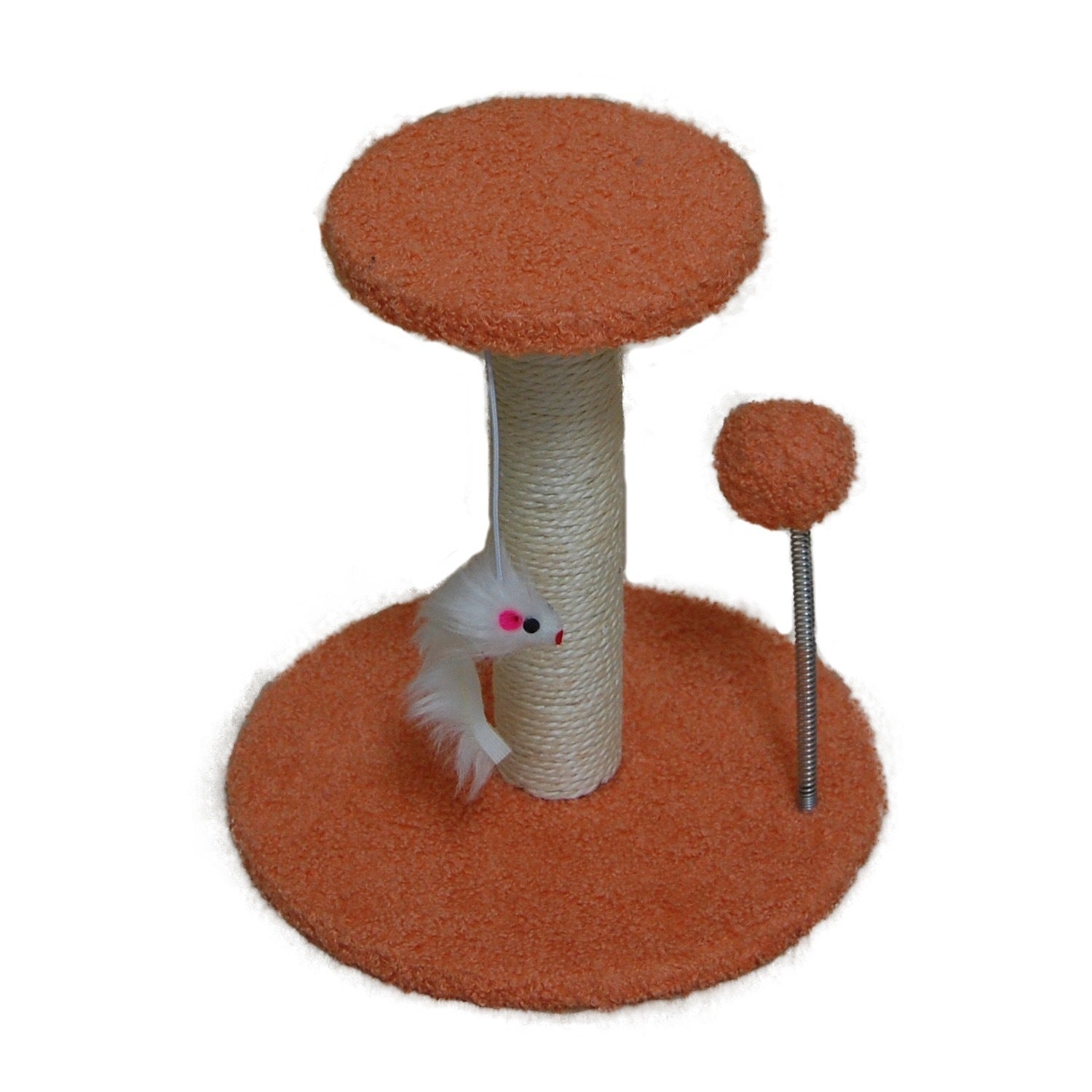 HKM-163795 Vertical Cat Climbing Frame with Sisal Scratching Pole - Plush Variety of Colors