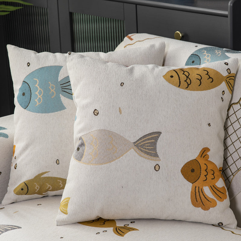 HKM-163859 Bohemian Chenille Sofa Cushion Cover - Four Seasons Universal Design, Non-Slip, Various Sizes and Colors