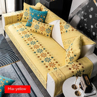 HKM-163859 Bohemian Chenille Sofa Cushion Cover - Four Seasons Universal Design, Non-Slip, Various Sizes and Colors