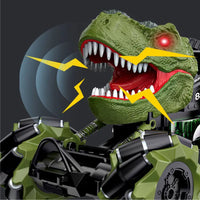 HKM-164051 Dinosaur Stunt RC Car 1/18 Scale Remote Control Toy for Kids with Spray Feature