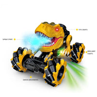 HKM-164051 Dinosaur Stunt RC Car 1/18 Scale Remote Control Toy for Kids with Spray Feature