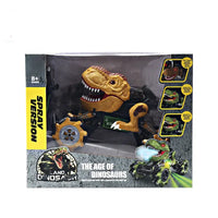 HKM-164051 Dinosaur Stunt RC Car 1/18 Scale Remote Control Toy for Kids with Spray Feature