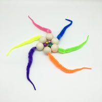 HKM-164243 Pet Supplies Wooden Bead Bell Color Funny Cat Vocal Puzzle Cat Bug Toy