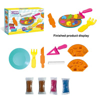 HKM-164371 Soft Clay Noodles Playdough Set with 4 Color Options for Creative Play and DIY Modeling