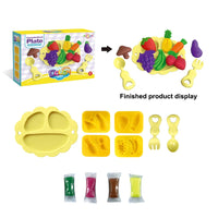 HKM-164371 Soft Clay Noodles Playdough Set with 4 Color Options for Creative Play and DIY Modeling