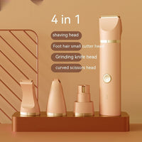 HKM-164563 2-in-1, 3-in-1, and 4-in-1 Pet Shaver for Hair Removal with USB Charging and Accessories