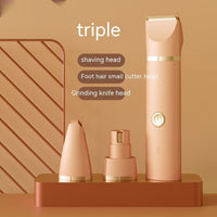 HKM-164563 2-in-1, 3-in-1, and 4-in-1 Pet Shaver for Hair Removal with USB Charging and Accessories