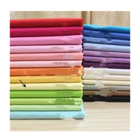 HKM-164627 Solid Cotton Sateen Bedding Fabric - 1.6m Wide, Perfect for Clothing and Lining