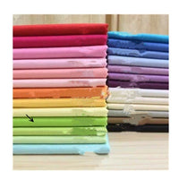 HKM-164627 Solid Cotton Sateen Bedding Fabric - 1.6m Wide, Perfect for Clothing and Lining
