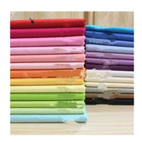 HKM-164627 Solid Cotton Sateen Bedding Fabric - 1.6m Wide, Perfect for Clothing and Lining